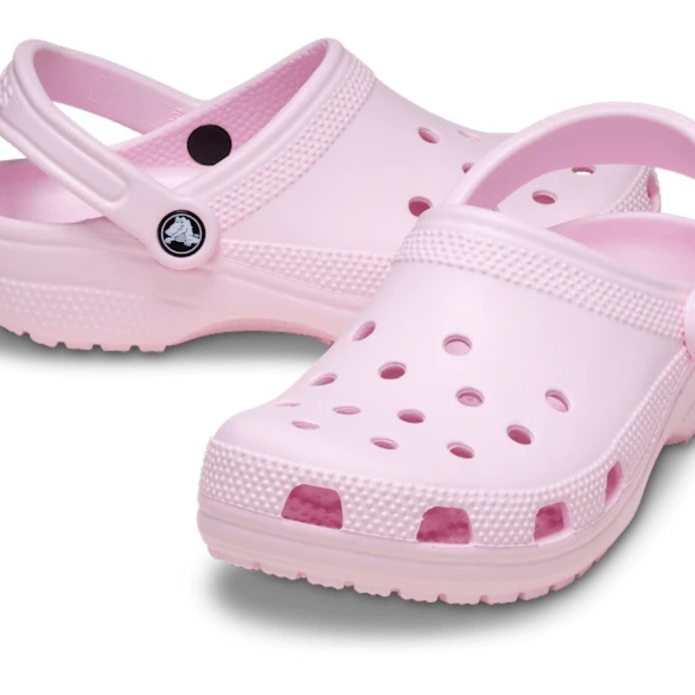 CROCS Pink Sandals with Ventilation and Heel Strap
